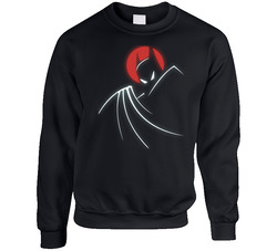 Batman Animated Series Silhouette sweater Crewneck Sweatshirt