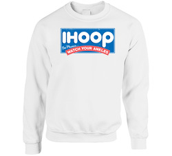 Ihoop So Please Watch Your Ankles Funny Basketball Worn Look sweater Crewneck Sweatshirt