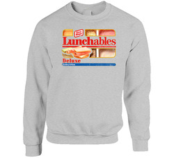 Lunchables Deluxe Turkey Ham Retro Food Halloween Costume sweater Crewneck Sweatshirt