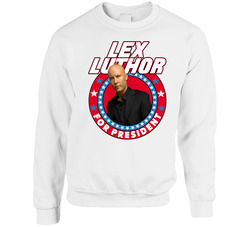 Lex Luthor Smallville For President Tv Show Villain Fan sweater Crewneck Sweatshirt