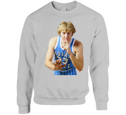 Larry Bird Retro 1977 Indiana State Boston Basketball Fan sweater Crewneck Sweatshirt
