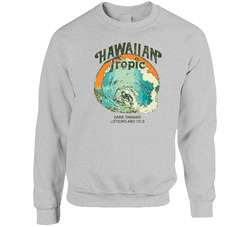 Hawaiian Tropic Dark Tanning Lotions And Oils Distressed sweater Crewneck Sweatshirt