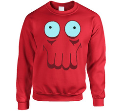 Zoidberg Futurama Big Face sweater Crewneck Sweatshirt