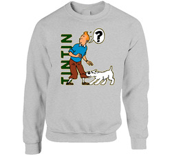 Tin Tin Cartoon The Adventures Of Retro sweater Crewneck Sweatshirt