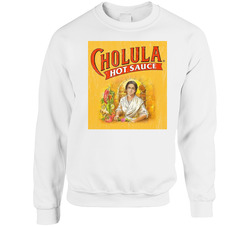 Cholula Hot Sauce Logo Label sweater Crewneck Sweatshirt