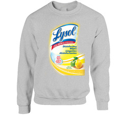 Lysol Wipes Logo Label Costume Cool sweater Crewneck Sweatshirt