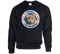 Morris The Cat For President 9lives Pet Food sweater Crewneck Sweatshirt