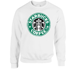Starbucks Logo Popular Coffee Shop Java Joe Drink Food Gift sweater Crewneck Sweatshirt