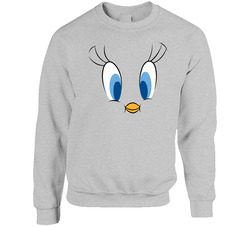 Tweety Bird Looney Tunes Full Face Halloween sweater Crewneck Sweatshirt