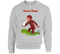 Curious George Kid Book sweater Crewneck Sweatshirt