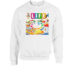 Life Best Board Game Of All Time Players Retro sweater Crewneck Sweatshirt