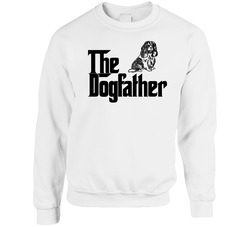 Cavalier King Charles Spaniel Custom Dog Breed The Dogfather sweater Crewneck Sweatshirt