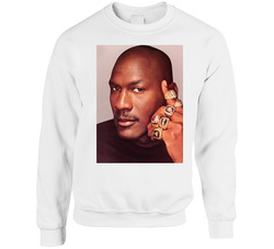 Michael Jordan Basketball Rings Photo sweater Crewneck Sweatshirt