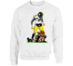 Juju Pittsburgh Football Standing Over Burfict sweater Crewneck Sweatshirt