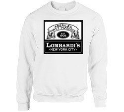 Lombardi's New York City Pizza Food Fan sweater Crewneck Sweatshirt