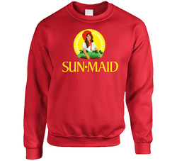 Sunmaid Rasian Logo California sweater Crewneck Sweatshirt