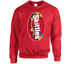 Skittles Favorite Candy Wrapper Halloween Group Costume sweater Crewneck Sweatshirt