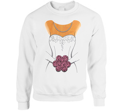 Funny Bride Wedding Dress Tuxedo Halloween  Bachelorette Stag sweater Crewneck Sweatshirt