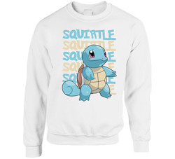 Squirtle Pokemon Love Heart Video Game Cartoon Fan sweater Crewneck Sweatshirt