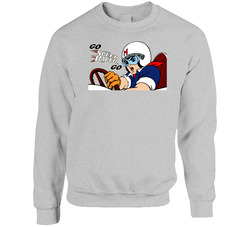Go Speed Racer Vintage Cartoon Racing Comic Fan sweater Crewneck Sweatshirt