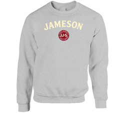Jameson Irish Whiskey Booze Alcohol Label Drinking Party sweater Crewneck Sweatshirt