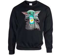 Baby Yoda The Child Mandalorian Fresca Soda Pop Drink sweater Crewneck Sweatshirt