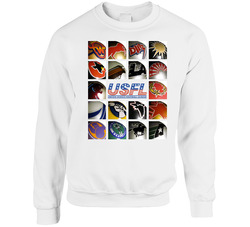Usfl United States Football League Teams Helmets sweater Crewneck Sweatshirt