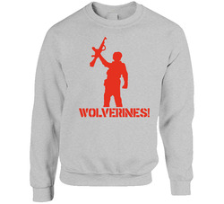 Red Dawn Wolverines Ak 47 sweater Crewneck Sweatshirt