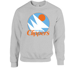 Clippers 70s 80s San Diego Basketball Team Fan sweater Crewneck Sweatshirt