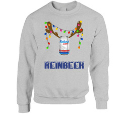 Natural Light Reinbeer Funny Beer Lager Fan Christmas sweater Crewneck Sweatshirt