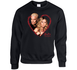 Buffy The Vampire Slayer Spike Love Story Retro Tv Show Fan sweater Crewneck Sweatshirt
