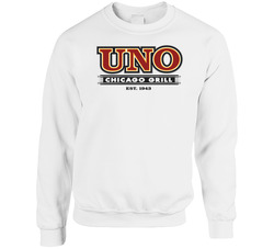 Uno Chicago Grill Cool Pizza Pizzeria Restaurant Brand Logo Sweater Crewneck Sweatshirt