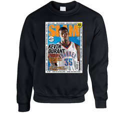 Slam Magazine Issue 134 Kevin Durant Popular Basketball Magazine Grunge Look Sweater Crewneck Sweatshirt