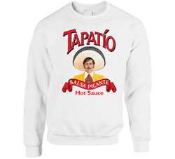 Tapatio Salsa Picante Hot Sauce Logo Label Sweater Crewneck Sweatshirt