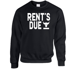 Rent's Due Training Workout Gym The Rock Fan Sweater Crewneck Sweatshirt