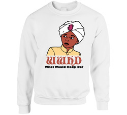Wwhd Jonny Quest Hadji Cartoon White Sweater Crewneck Sweatshirt