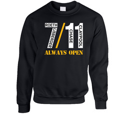 Ben Roethlisberger Chase Claypool 7 11 Always Open Pittsburgh Football Fan Parody Sweater Crewneck Sweatshirt