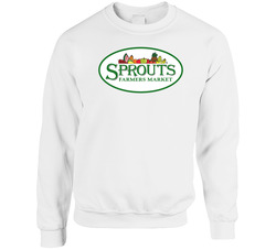 Sprouts Farmers Market Grocery Store Company Logo Sweater Crewneck Sweatshirt