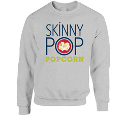 Skinny Pop Favorite Popcorn Snack Food Lovers Raglan Sweater Crewneck Sweatshirt