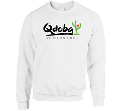 Qdoba Mexican Grill Food Restaurant Logo Sweater Crewneck Sweatshirt