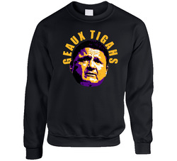 Geaux Tigahs Ed Orgeron Lsu Football Coach Fan Sweater Crewneck Sweatshirt