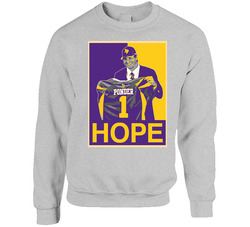 Christian Ponder Minnesota Hope Sweater Crewneck Sweatshirt