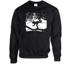 Tom Waits In A Tree Blues Music Sweater Crewneck Sweatshirt