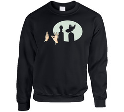 Mystery Science Theater 3000 Silhouette Netflix Original Fan Sweater Crewneck Sweatshirt