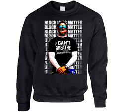 Bubba Wallace I Can't Breathe Black Lives Matter Race Car Sweater Crewneck Sweatshirt