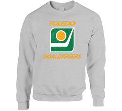 Toledo Goaldiggers Retro Hockey Logo Sweater Crewneck Sweatshirt