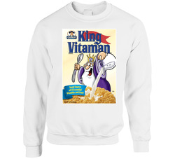 King Vitamin Retro 80s Cereal Sweater Crewneck Sweatshirt