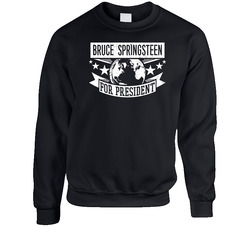 Bruce Springsteen For President Rock And Roll Hall Of Fame Sweater Crewneck Sweatshirt