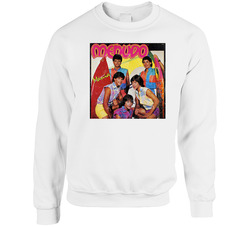 Menudo Mania Latino 70s Boy Band Distressed Look Fan Sweater Crewneck Sweatshirt