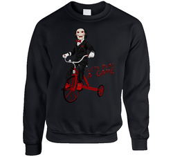 Saw Jigsaw Let's Play A Game Horror Movie Sweater Crewneck Sweatshirt